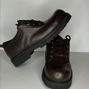 Skechers Dark Brown Leather Derbys